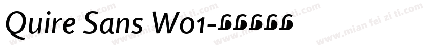Quire Sans W01字体转换